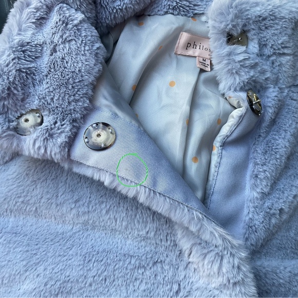Periwinkle Moonlight Faux Fur Coat Jacket By Philosophy Republic Clothing - Picture 14 of 14